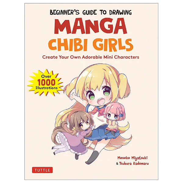 alt bằng tiếng Việt: Bìa sách Hướng Dẫn Vẽ Nhân Vật Chibi Manga Nữ