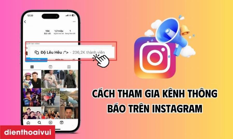 Cách tìm Instagram diễn viên