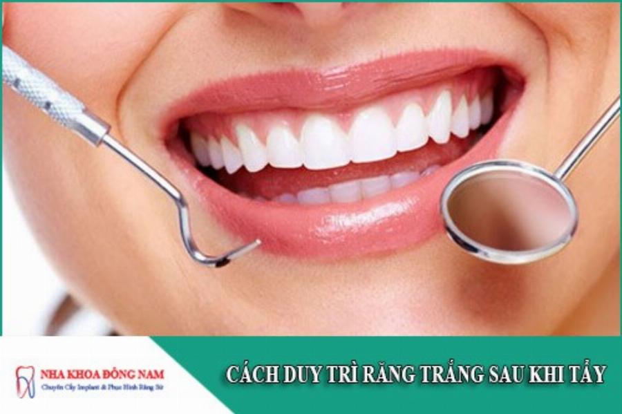 Cách duy trì độ trắng sáng của răng sau khi tẩy trắng